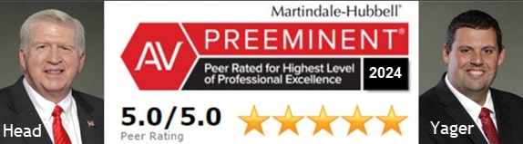 Georgia criminal defense lawyers Bubba Head and Cory Yager have both been named AV Preeminent by Martindale-Hubbell, one of the nation's oldest lawyer rating services.